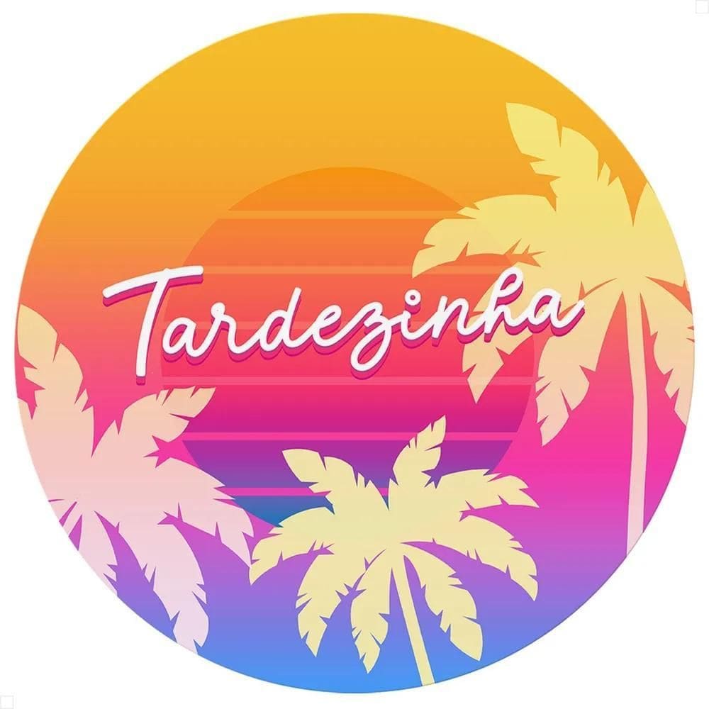 Painel Redondo Sublimado 1,5M Festa Tecido Elás - Tardezinha