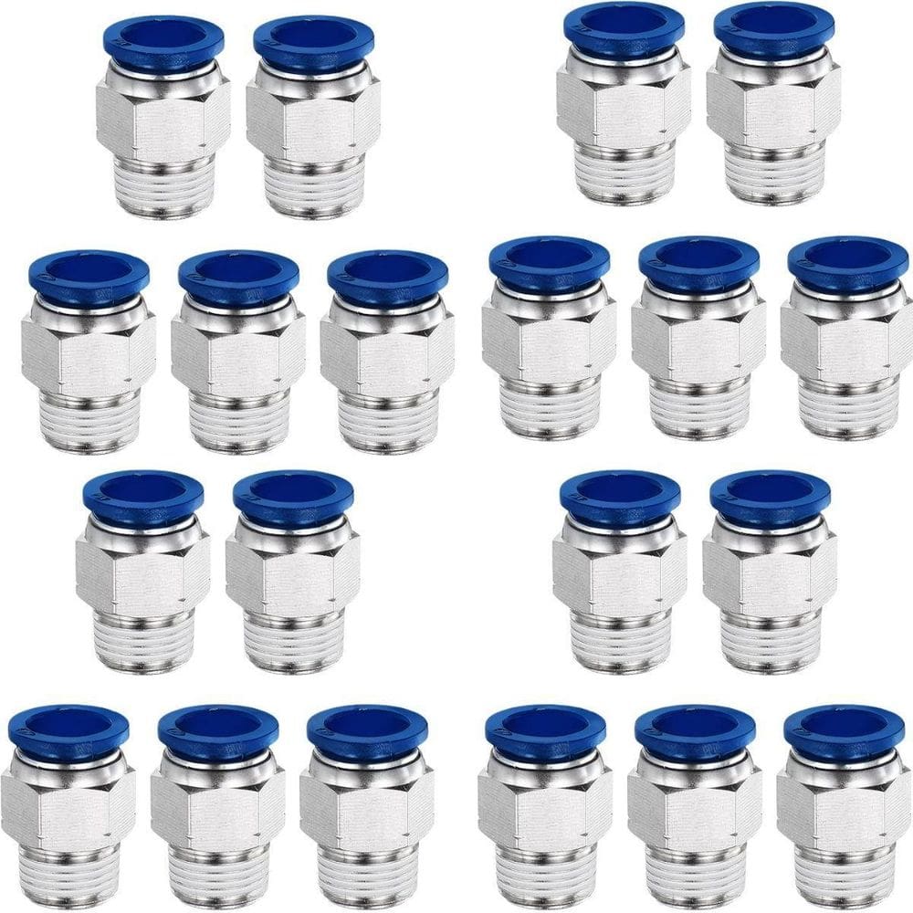 Kit 20 Conexao Reta Macho 1/8X06Mm Bsp