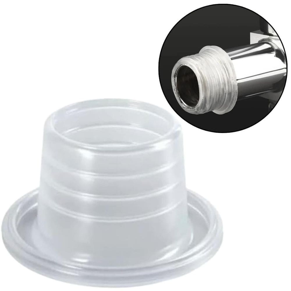 Pacote 4 Buchas Veda Rosca Silicone Transparente Torneira