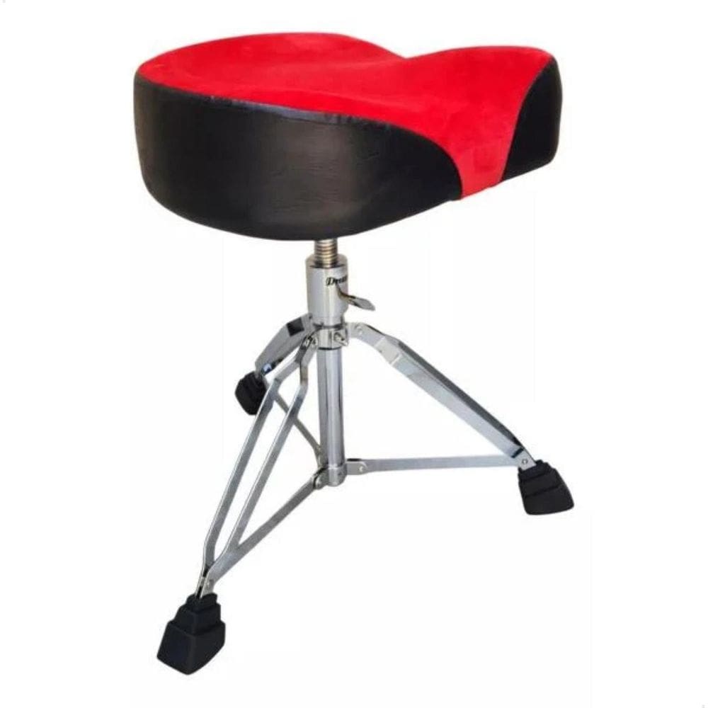 Banco Bateria Dreamer Sg4B-T Selim Vermelho C/Regulagem