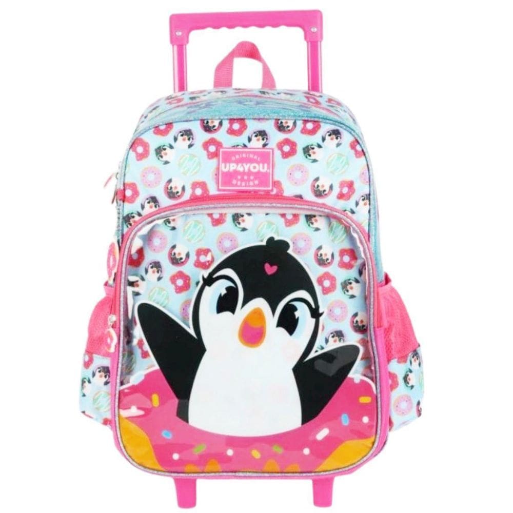 Mochila De Rodinhas Up4You Pinguim