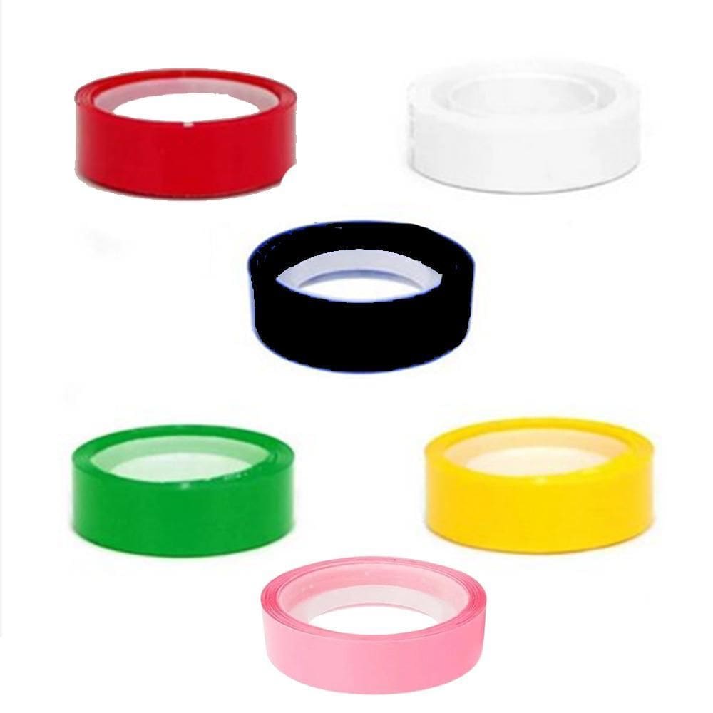 Kit 6X Fitas Adesivas Coloridas 12Mmx10M