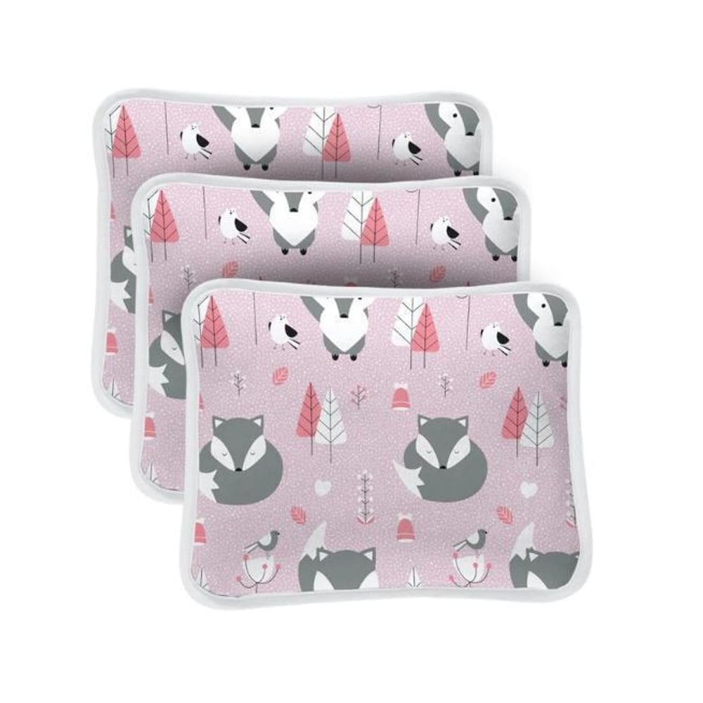 Kit 3 Fronhas Estampadas Para Travesseiros - Baby Fox