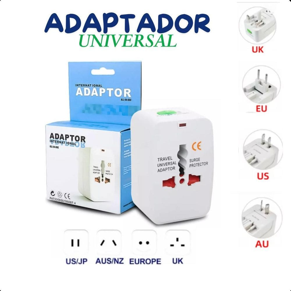 Adaptador De Tomada Para Mais De 150 Países Com Compatibilidade Bivolt