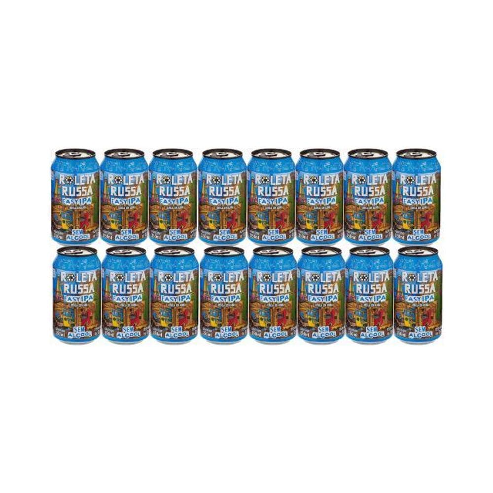 Cerveja Sem Álcool Roleta Russa - Lata 350Ml - 16 Un