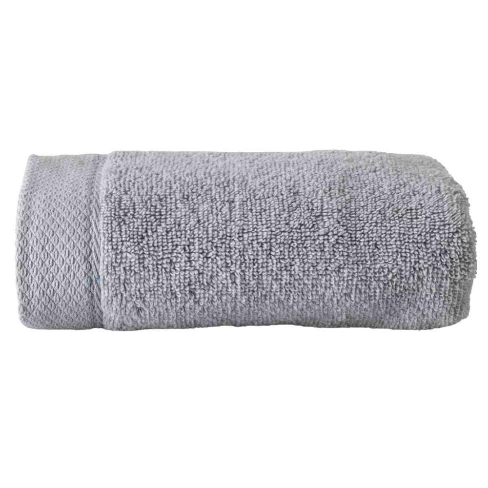 Toalha Rosto Kacyumara Avulsa Star Cotton Barrada 430G Silve