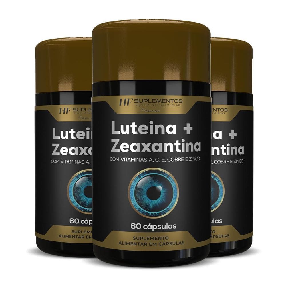 3X Luteina 20Mg + Zeaxantina 3Mg Vitamina A C E Cobre Hf