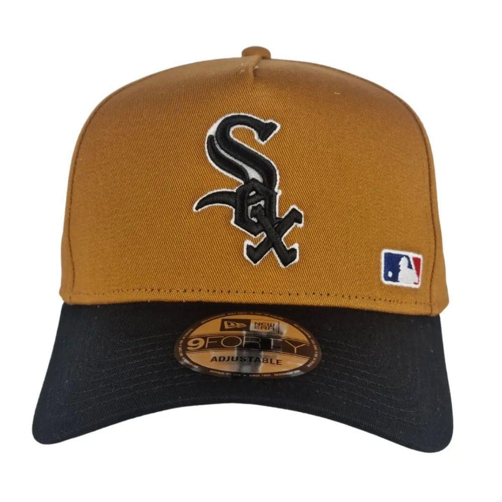 Boné New Era 940 Aba Curva Chicago White Sox Marrom