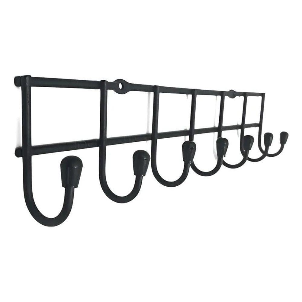 2X Porta Cinto Gravata Roupa Multiuso 7 Hastes Preto All Bla