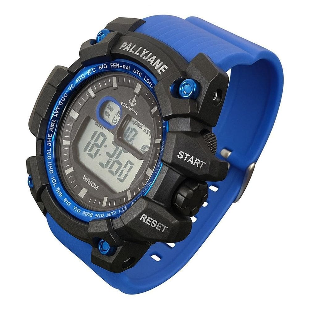 Relogio Resisnte Azul Redondo Militar Anti Impacto Moda 2025