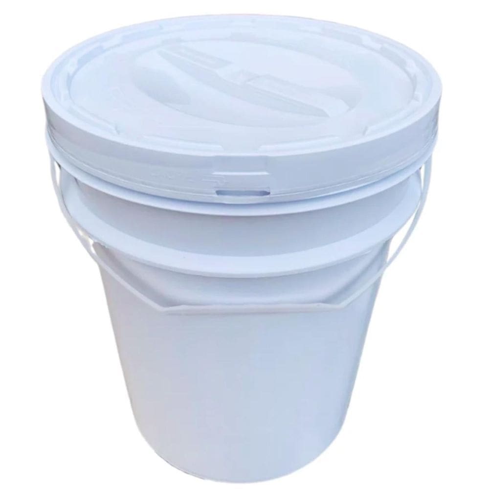 Balde Para Solvente 20 Litros E Tampa Rosca Kit 16 Pçs