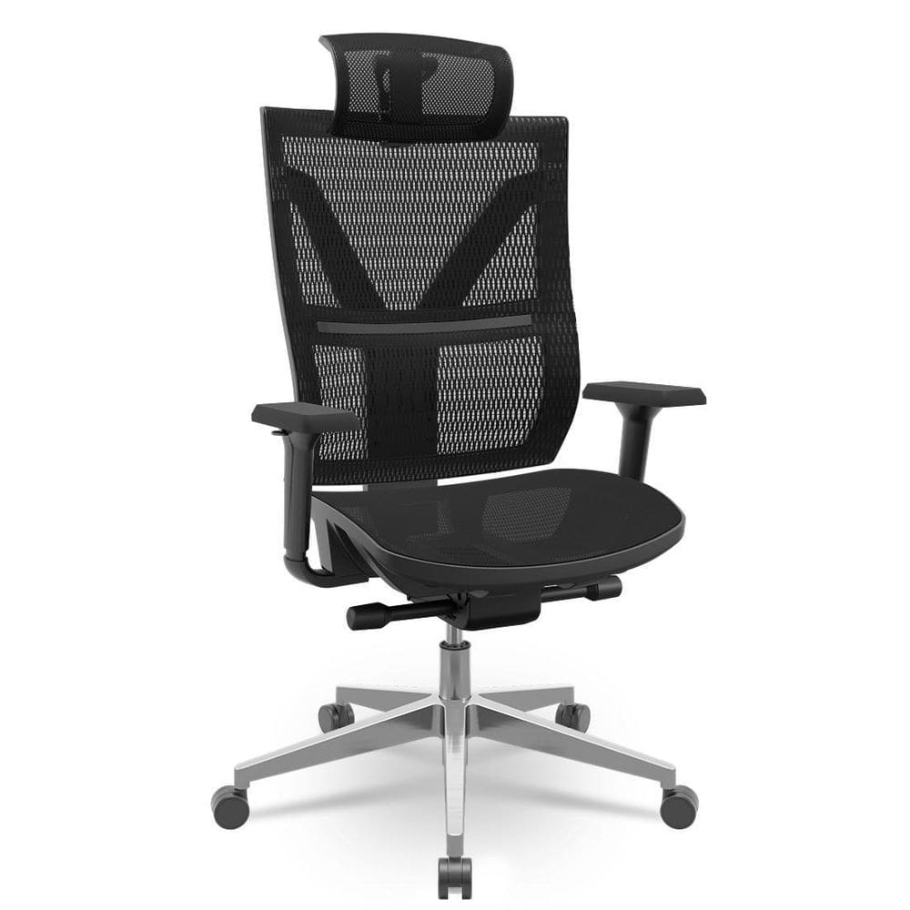 Cadeira Darix X+ Aluminio Slider Braços 3D Pu Assento Tela