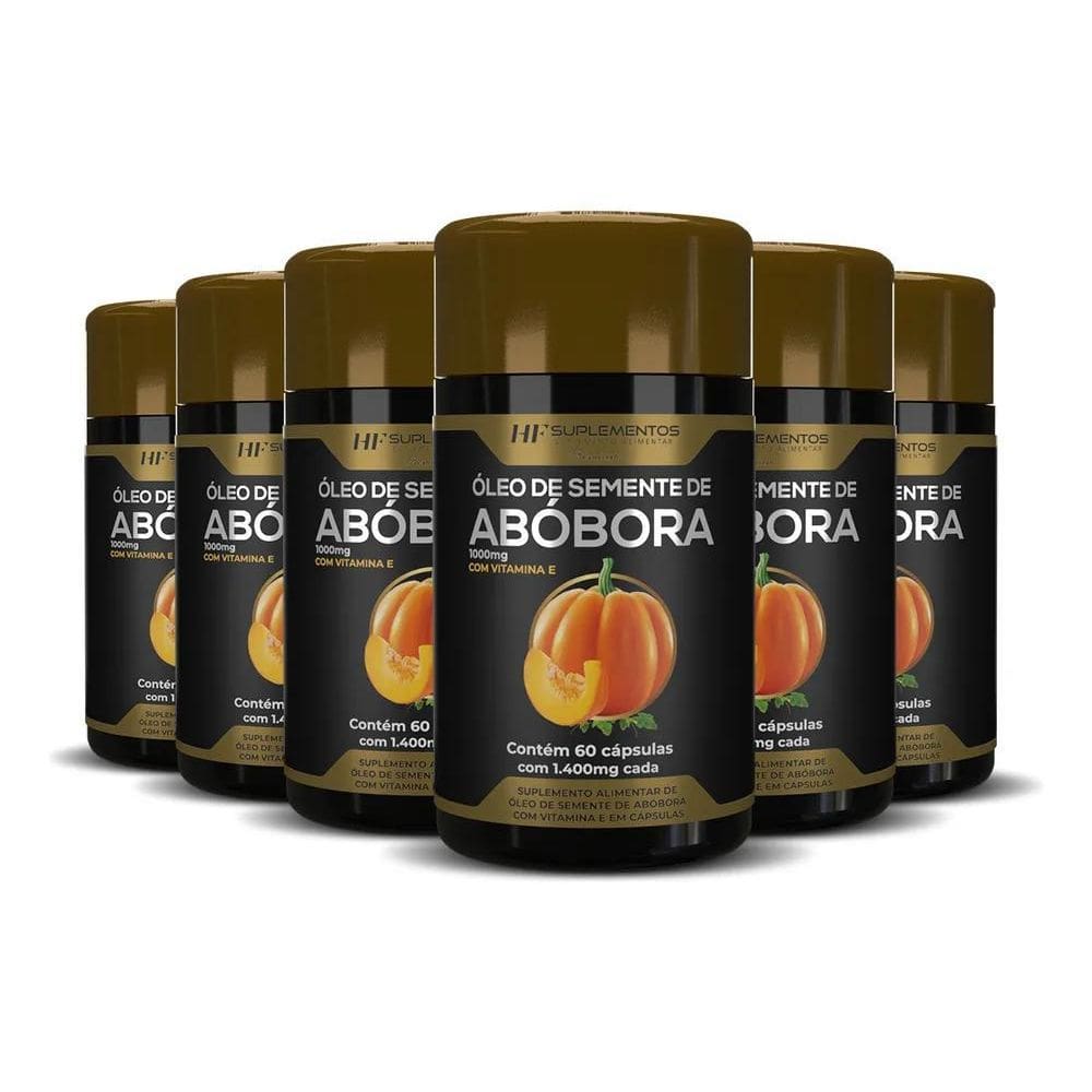 2X 6X Oleo De Semente De Abobora 1400Mg 60Caps Prensado A Fr