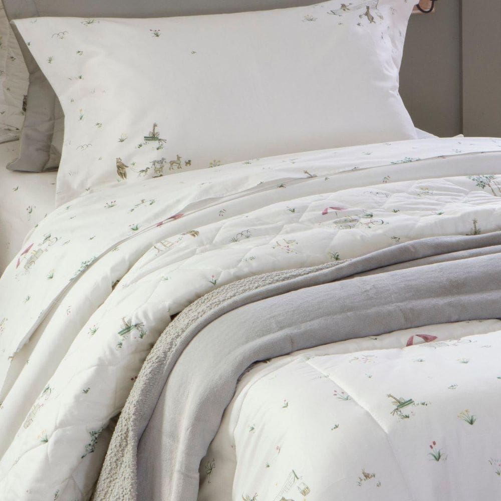 Cobreleito Solteiro 200 Fios Kacyumara Vida Bela 02 Pçs Fifi