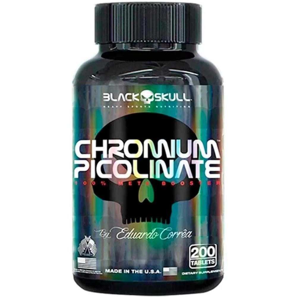 2X Picolinato Chromium Picolinate - 200 Tabletes - Black Sku
