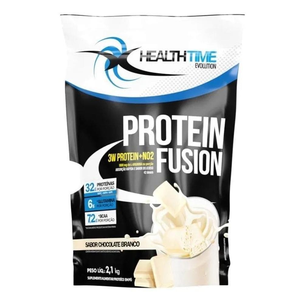 2X 3W Fusion Whey Protein Chocolate Branco- Refil 2,1 Kg