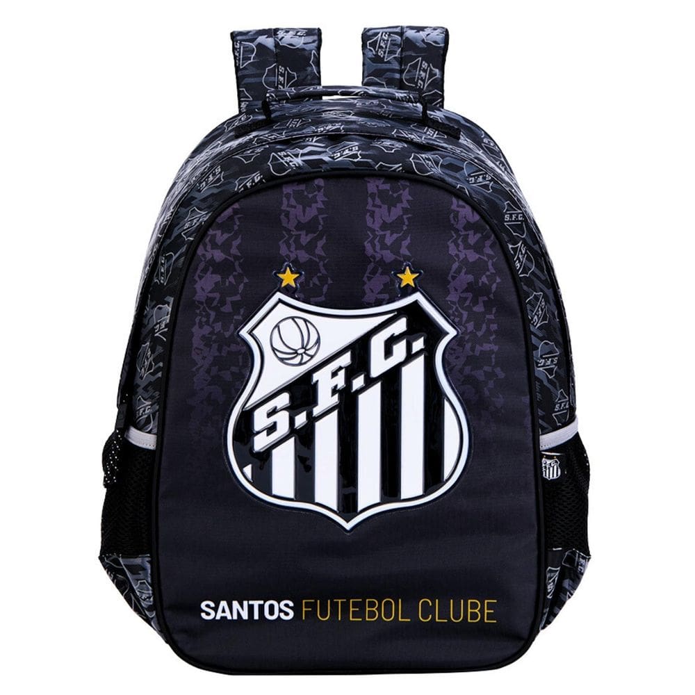 Mochila De Costas Escolar Time Futebol Santos 16612
