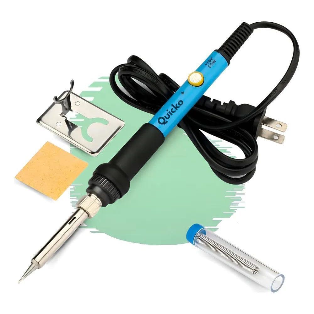 Kit Ferro De Solda 60W Estanho Com Fluxo De Solda Com Regula