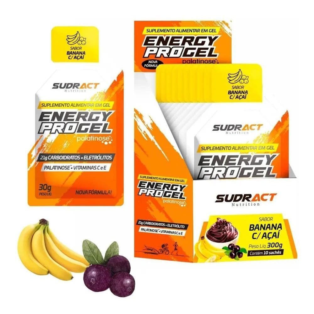 2X Gel Carb Repositor Carboidratos Energy Pro Novo 10Un Sudr