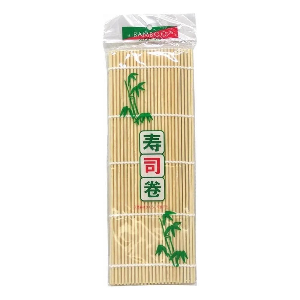 2X Esteira De Sushi Sudare - Bamboo Redonda 24X24Cm