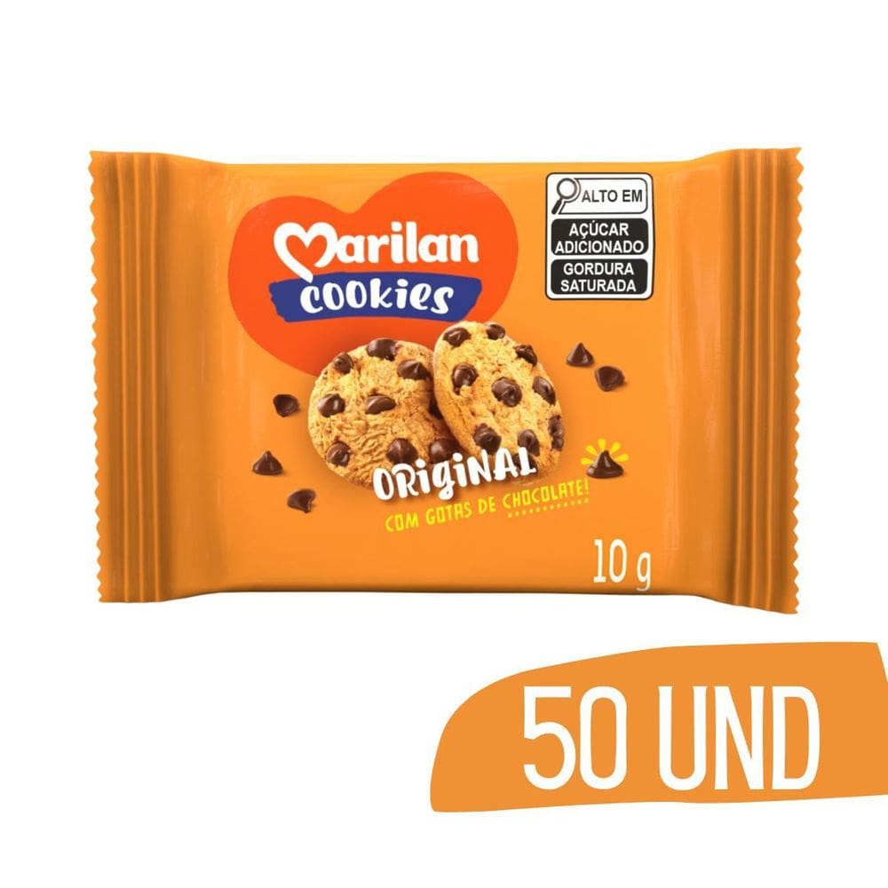 Biscoito Cookies Sache Marilan 10G - 50 Und