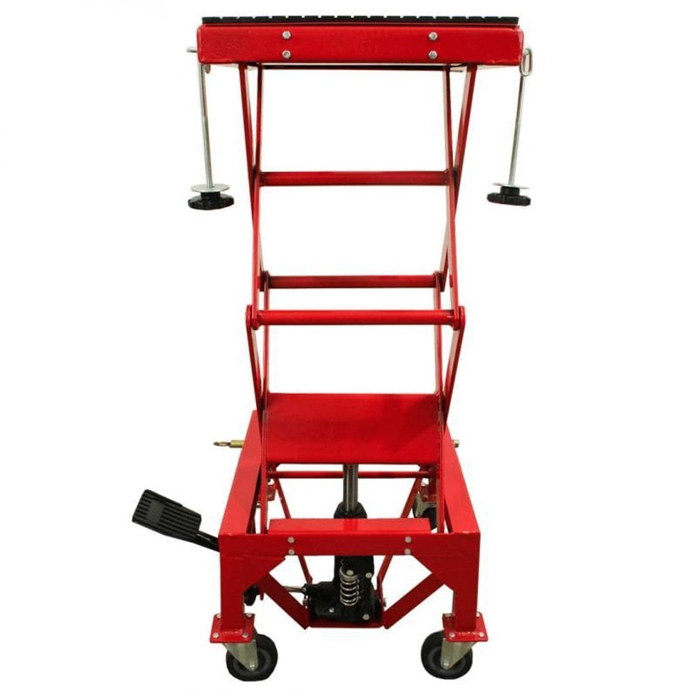 Elevador Hidráulico Compacto Para Motos Até 135Kg Com Rodas