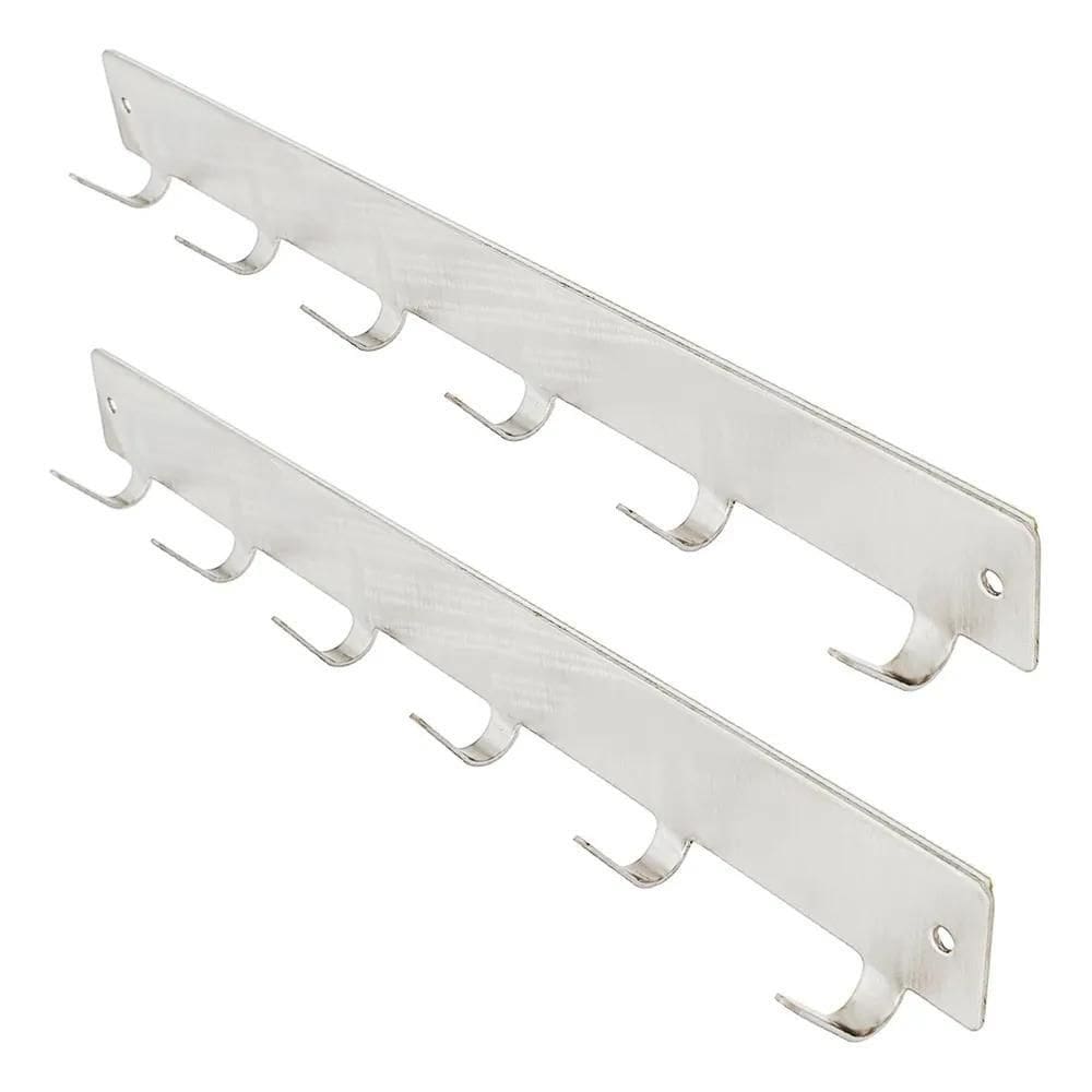 2X Kit 2 Cabide De Parede Reforçado Sem Furos Multifuncional