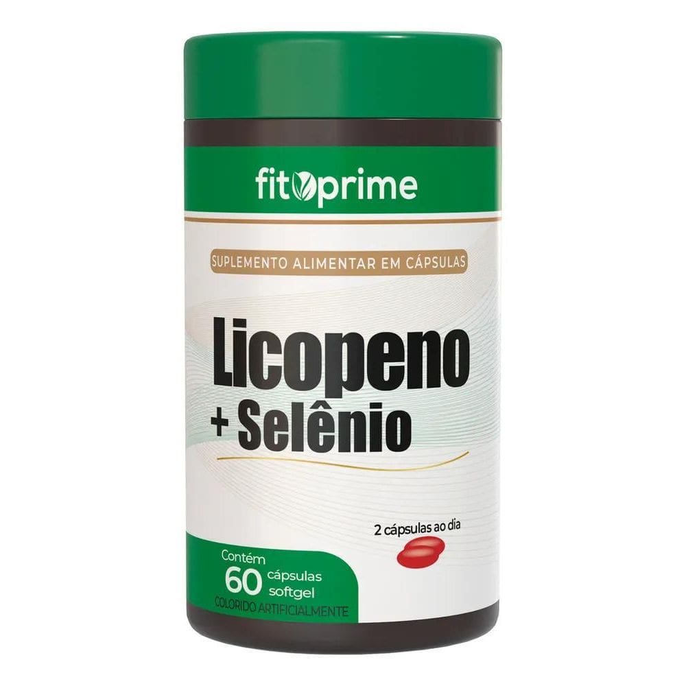 2X Licopeno Com Selênio Fitoprime Pote 60 Cápsulas Softgel S