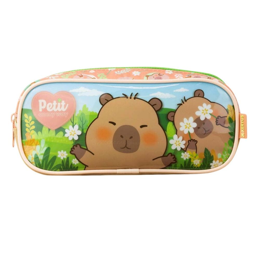 Estojo Simples Escolar Capivara Brownie Petit Infantil