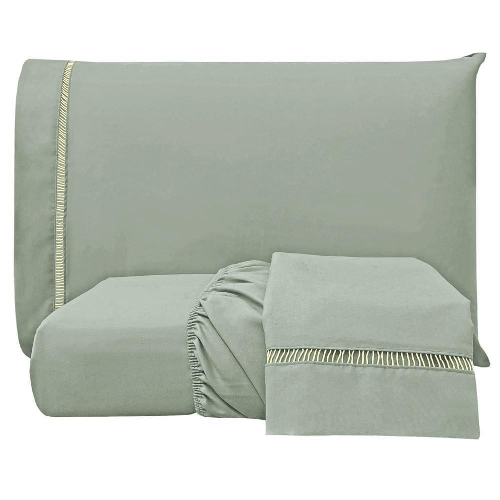 Jogo Cama Lençol Bold Queen Percal 400 Fios Acetinado Ponto