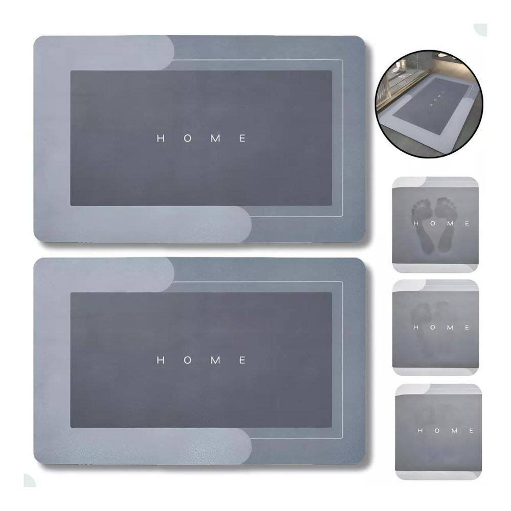 Kit Tapetes Mágicos Antiaderentes Para Banho E Banheiro