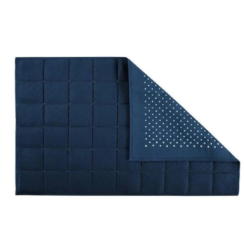 Toalha Piso Delicatta 50Cm X 75Cm Azul Marinho Teka
