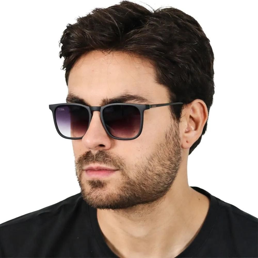2X Óculos Escuro Retangular Oculos Sol Masculino Glasses