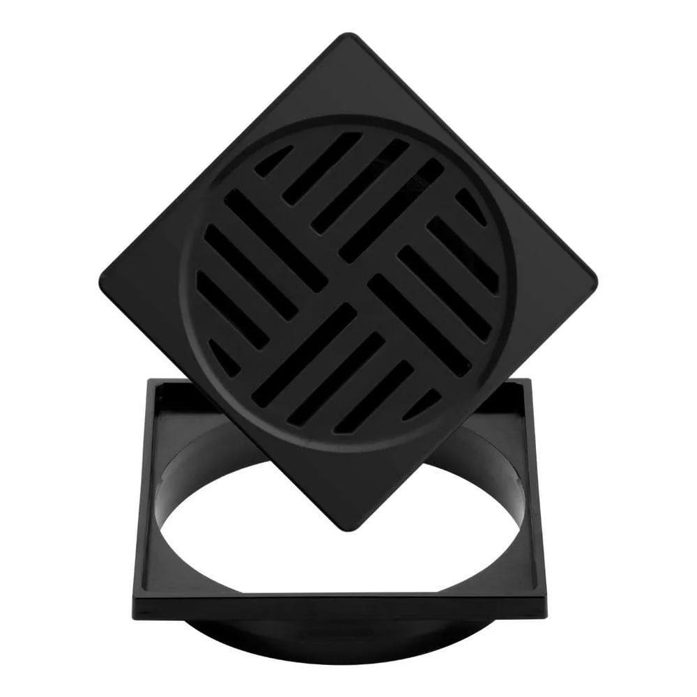 2X Ralinho Quadrado Anti-Inseto 15X15 Preta Abs + Porta Grel