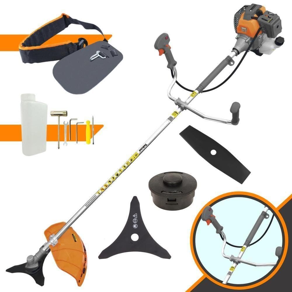 Roçadeira Tekna Rl430-p 43cc + Carretel + Facas 2p + 3p
