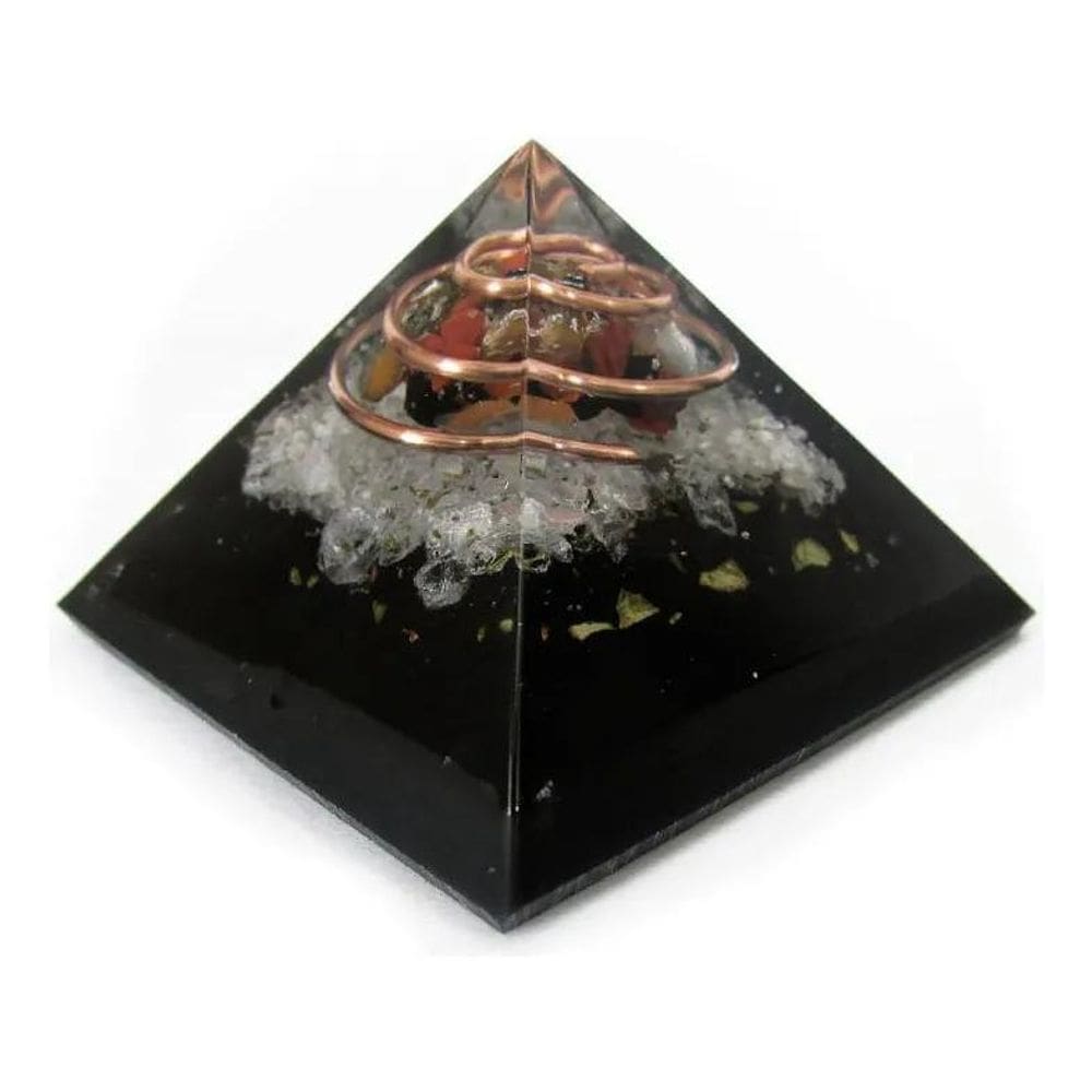 2X Orgonite Pirâmide Contra Inveja Sal Grosso Pó Turmalina 4