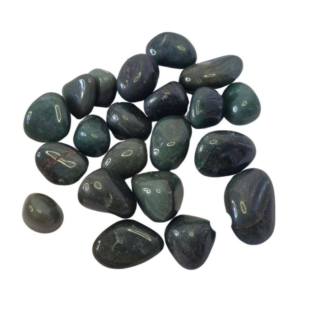 Pedra Quartzo Verde Escuro 2 A 4 Cm 250 Gramas Natural