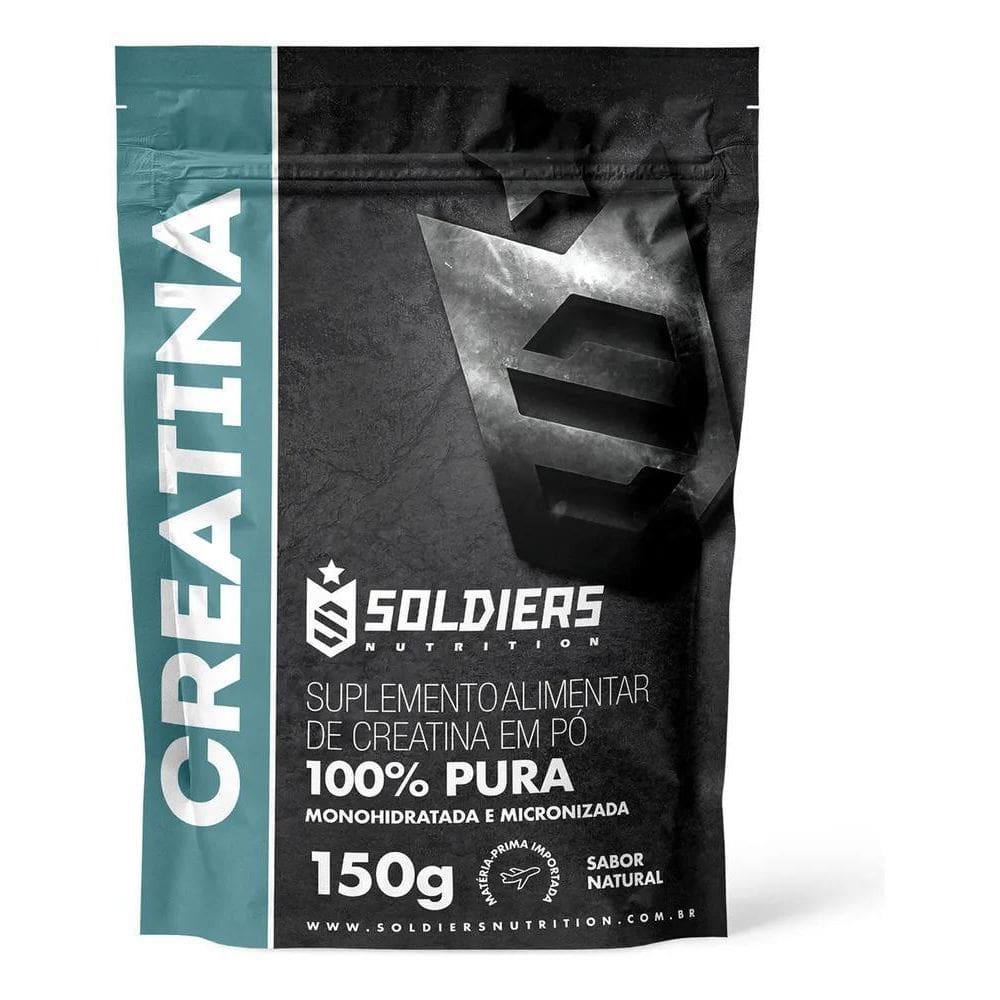 2X Creatina Pura Monohidratada 150G Soldiers Nutrition Sem S