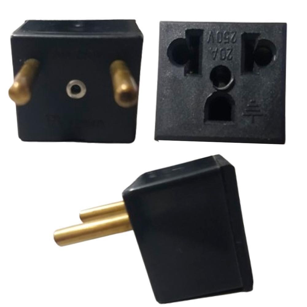 Tomada De Painel Universal Tripolar Com Fusível 250V 20A