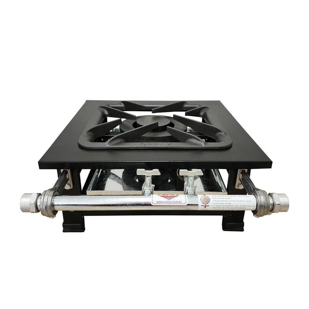 Fogão de Mesa 1 Boca Dupla Baixa Pressão Linha Gold Cefaz CFZGM-114