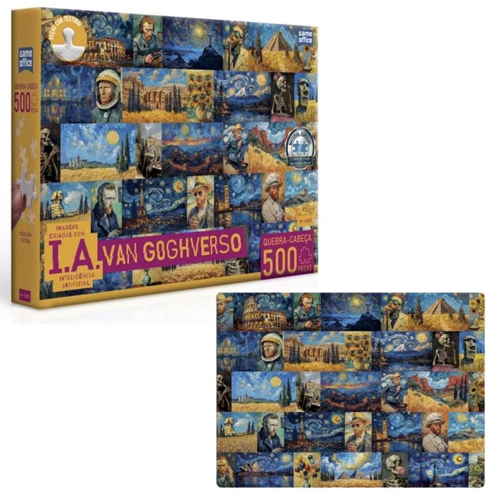 Quebra-Cabeça 500 Peças Ia Van Gogh Verso Suave Toyster