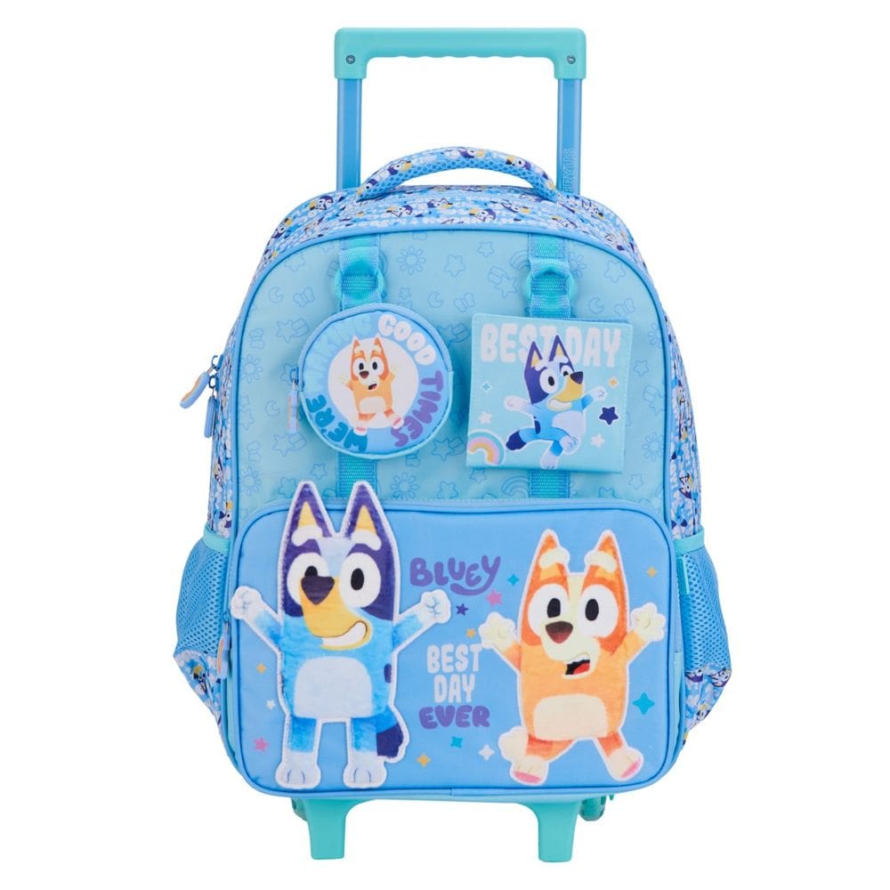 Mochila 16” Rodinhas Escolar Bluey e Bingo Infantil Youtuber