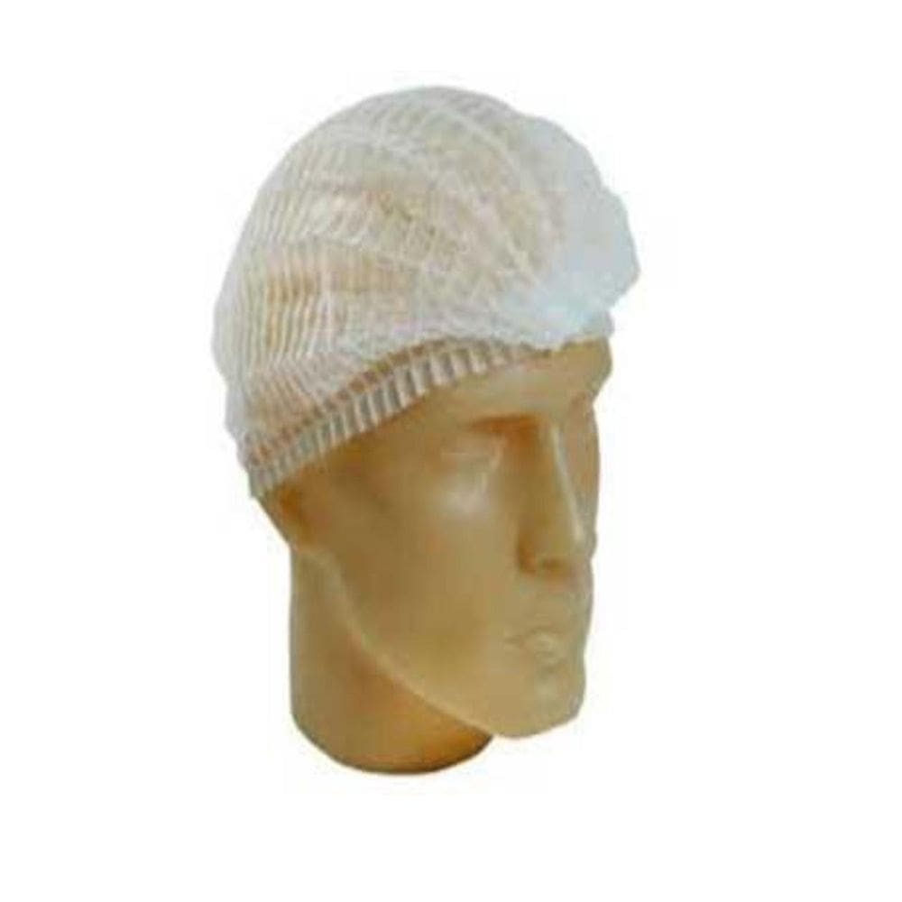 Touca Branca Descartável Sanfonada Com Elástico 100 Unidades