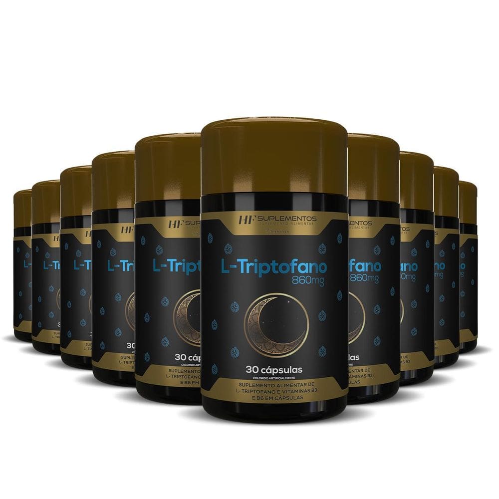 10X L-Triptofano Com Maracuja 860Mg 30Caps Hf Suplementos