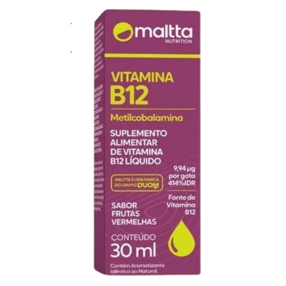 Vitamina B12 Solução 30Ml Frutas Vermelhas - Maltta