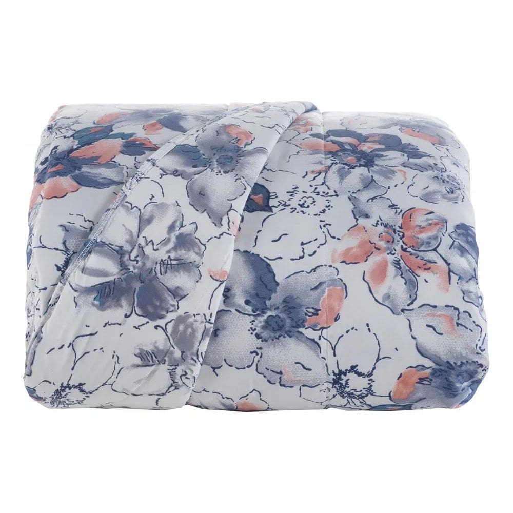 2X Edredom Estampado Percal Casal Queen Toque Macio 400 Fios