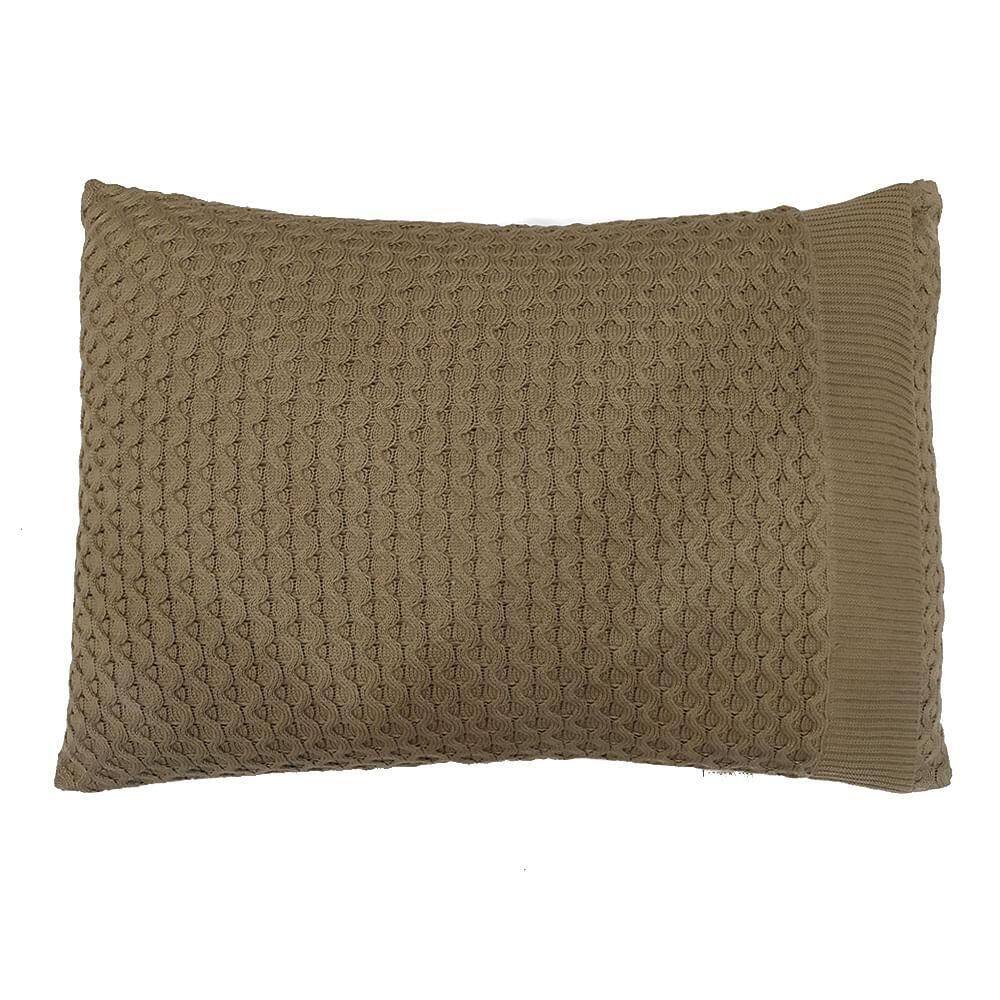 Porta Travesseiro Bellagio 50 X 70 - Decortrico Amendoa