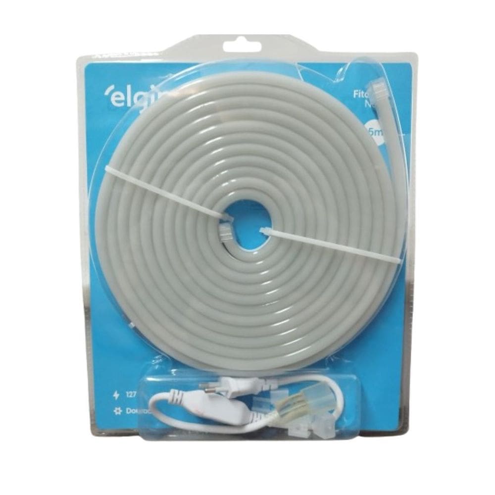 Fita Led Elgin 127V Neon 7W Dourada 5M Blister