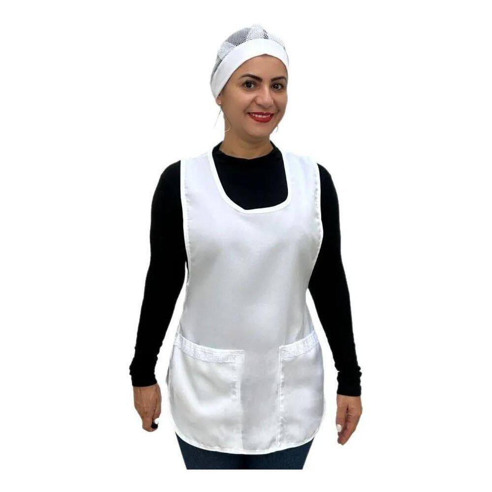 2X Kit Avental E Touca Bares Restaurante Pizzaria Food Truck