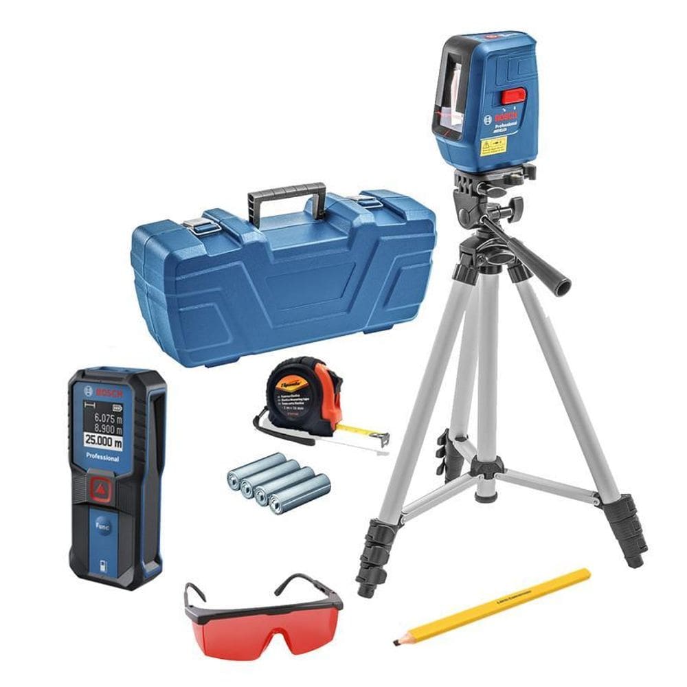 Nivel Nivelox Gll 3X Bosch + Trena Glm 25-23 Tripé + Óculos